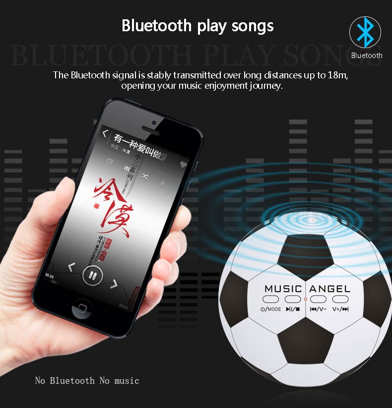 Bluetooth мини високоговорител с топка за компютър или мобилен телефон