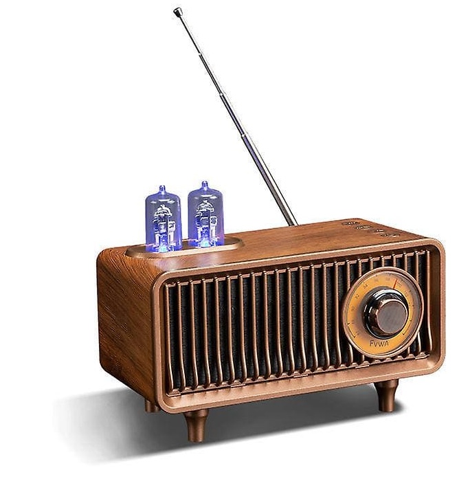 Ретро ретро дървено bluetooth радио